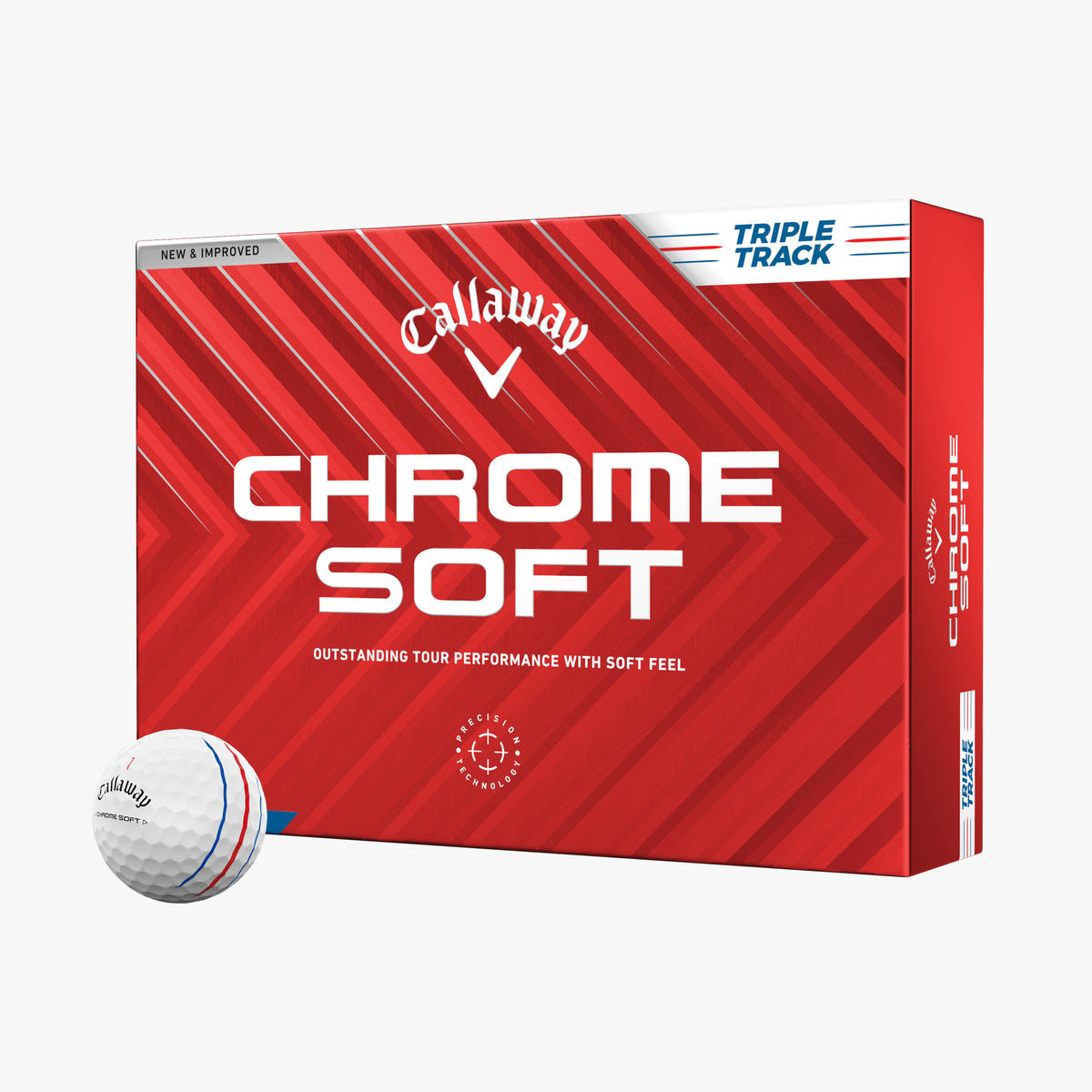 CHROME SOFT 24 TRIPLE TRACK 三層高爾夫球